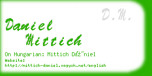 daniel mittich business card